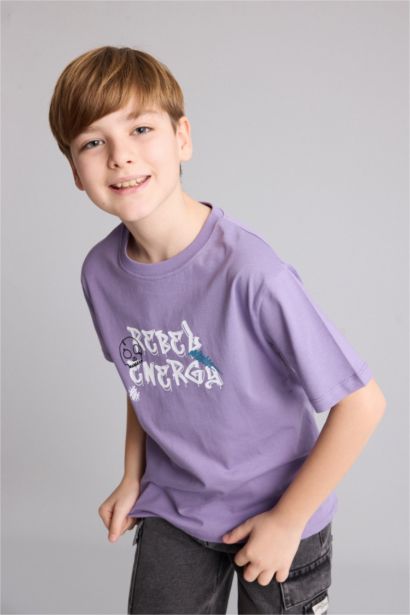 New Regular Fit Printed Short Sleeve T-Shirt