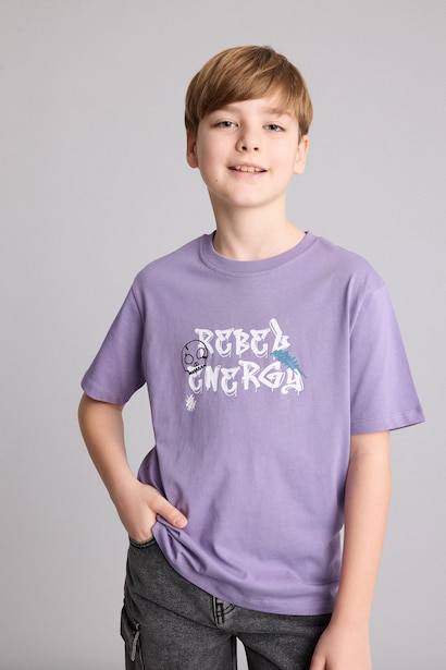 New Regular Fit Printed Short Sleeve T-Shirt