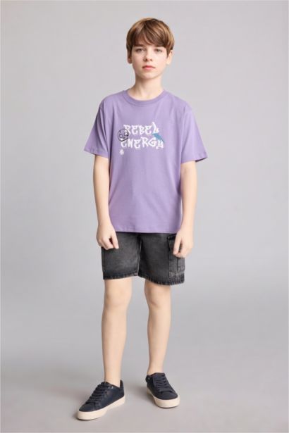 New Regular Fit Printed Short Sleeve T-Shirt