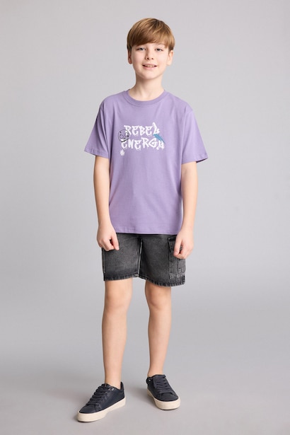 New Regular Fit Printed Short Sleeve T-Shirt