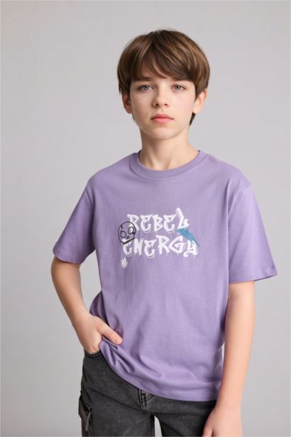 New Regular Fit Printed Short Sleeve T-Shirt