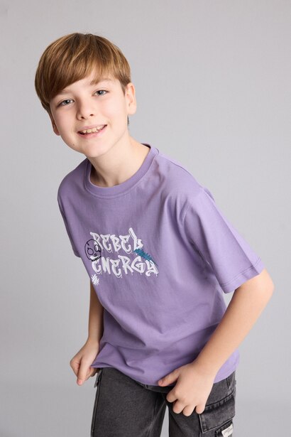 New Regular Fit Printed Short Sleeve T-Shirt