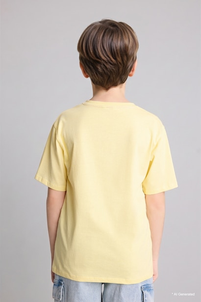 Boy New Regular Fit Crew Neck Printed T-Shirt