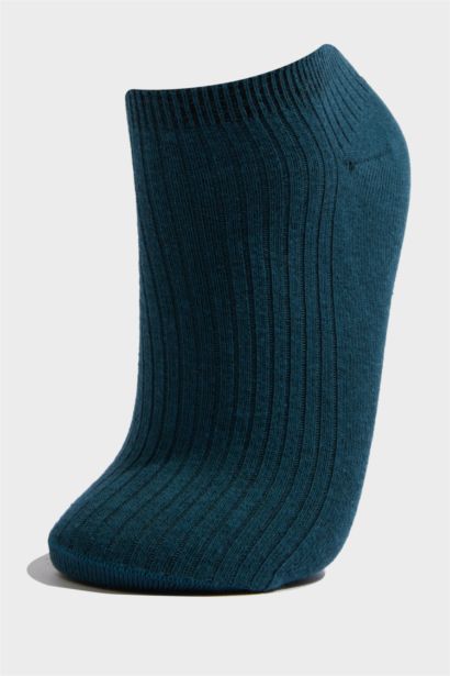 Rahat Lastikli 5'li Pamuklu Patik Çorap Kız Çocuk