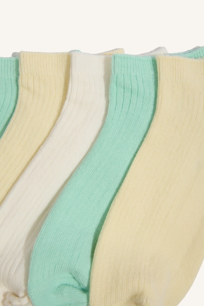 Girl 5 Piece Short Socks