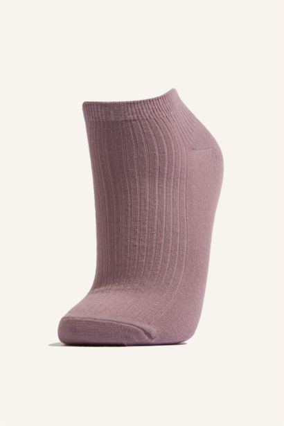 Rahat Lastikli 5'li Pamuklu Patik Çorap Kız Çocuk