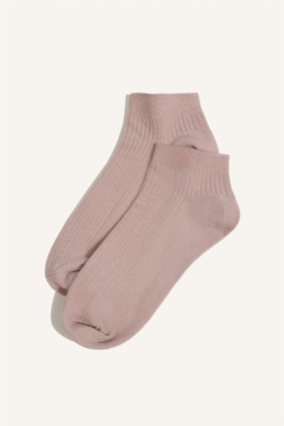 Rahat Lastikli 5'li Pamuklu Patik Çorap Kız Çocuk