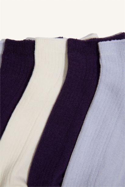 Kız Çocuk 5'li Pamuklu Patik Çorap