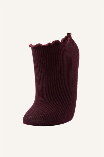 3'lü Pamuklu Patik Çorap Kız Çocuk