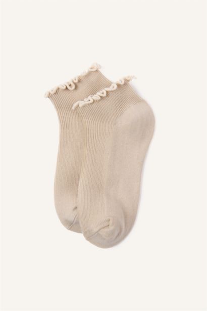 3'lü Pamuklu Patik Çorap Kız Çocuk