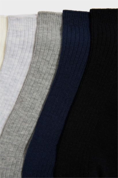 Erkek 5'li Pamuklu Patik Çorap