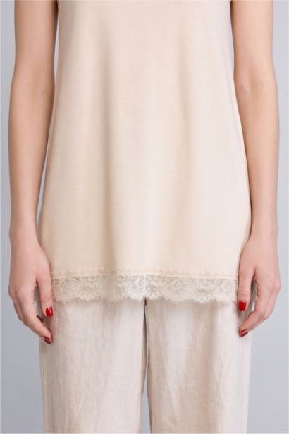Slim Fit Crew Neck Short Sleeve Tunic