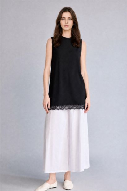Slim Fit Kısa Kollu Tunik
