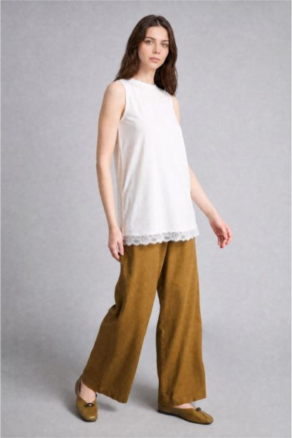 Slim Fit Dantelli Atlet