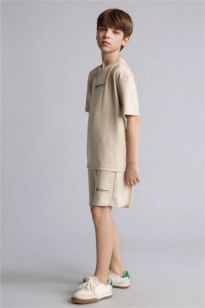 Oversıze Baskılı Şort