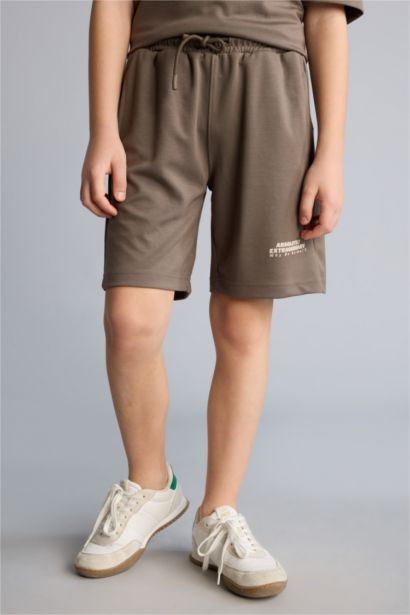 Oversıze Baskılı Şort 