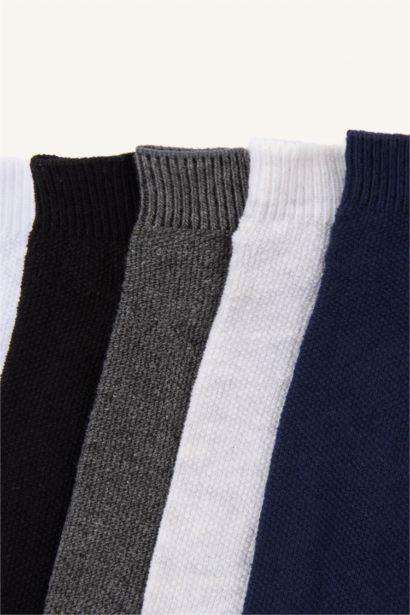 Erkek 5'li Pamuklu Patik Çorap