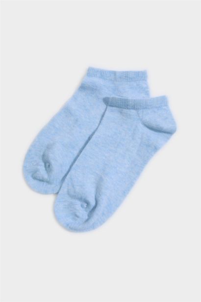 Kadın Çiçekli 7'li Pamuklu Patik Çorap