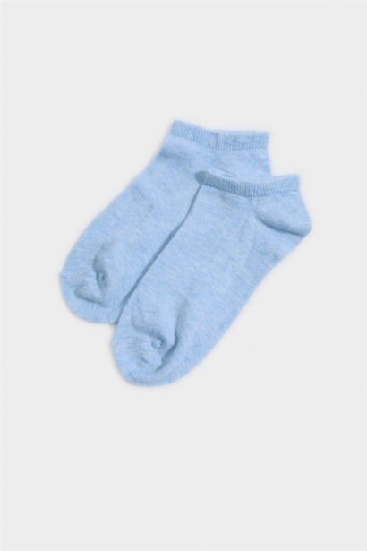 Kadın Çiçekli 7'li Pamuklu Patik Çorap