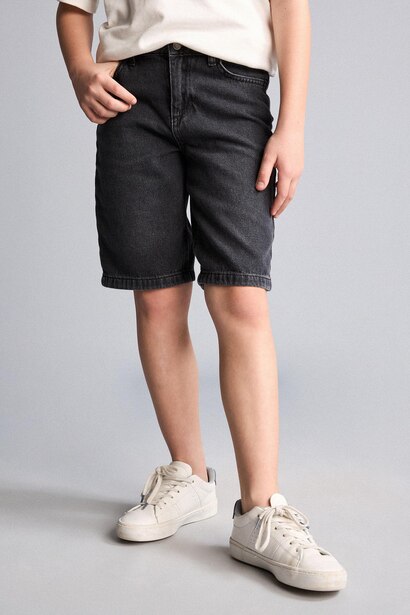 Short en jean Coupe régulière pour garçon