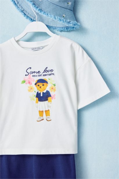 Regular Fıt Baskılı Tişört Kız Bebek