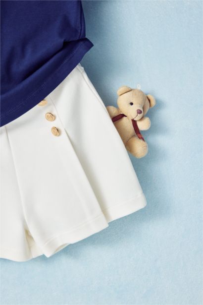 Girl Pleat Knitted Skirt