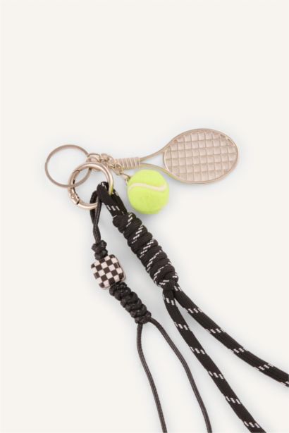 Kadın Tenis Temalı Anahtarlık