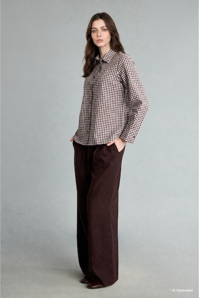 Regular Fit Linen Trousers