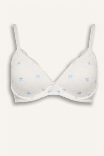 Dantel Detaylı Kaplı Pedli Balensiz Tişört Bra