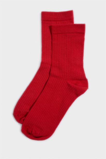 Kadın 3'lü Pamuklu Uzun Çorap