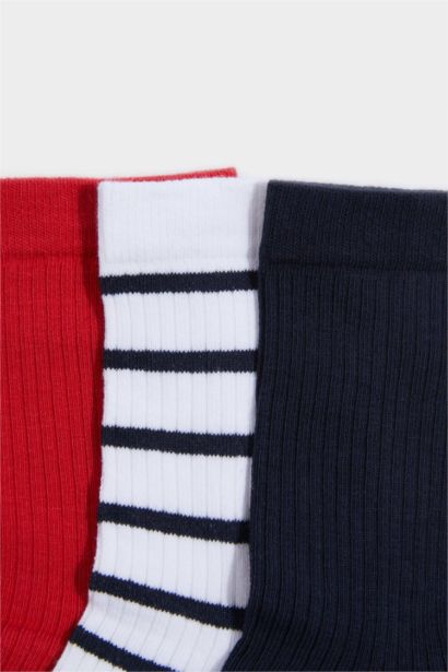 Kadın 3'lü Pamuklu Uzun Çorap