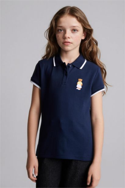 Ayıcıklı Polo Tişört Kız Çocuk