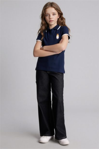 Ayıcıklı Polo Tişört Kız Çocuk