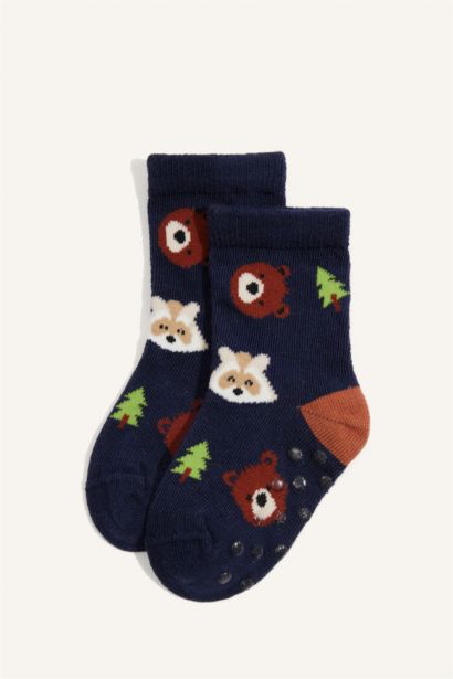 Baby Boy Animal 5 Piece Long sock