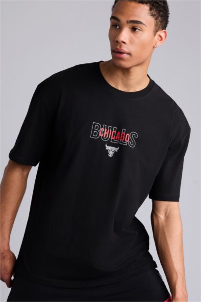 T-shirt NBA Chicago Bulls oversize à manches courtes