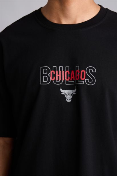 T-shirt NBA Chicago Bulls oversize à manches courtes