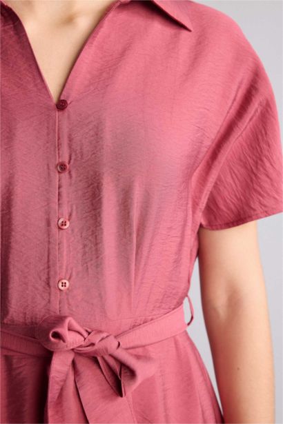 A Kesim Yarasa kollu Midi Elbise