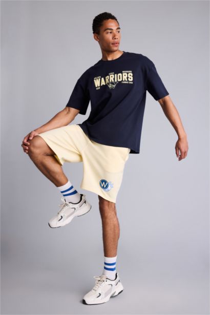 Standard Fit NBA Golden State Warriors Shorts