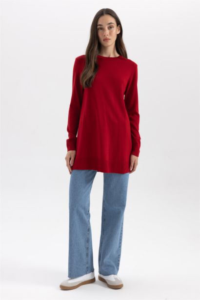 Regular Fit Crew Neck Tunic