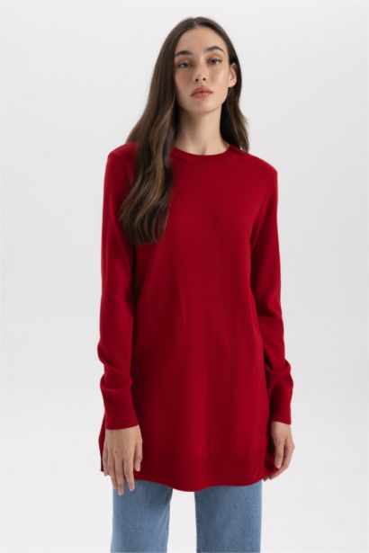 Regular Fit Crew Neck Tunic