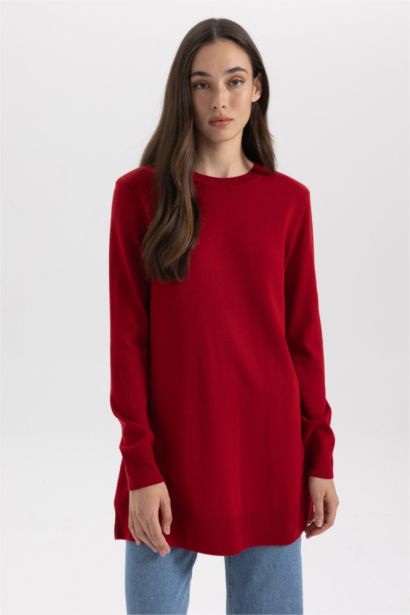 Regular Fit Crew Neck Tunic
