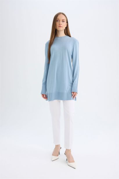 Regular Fıt Bisiklet Yaka Tunik