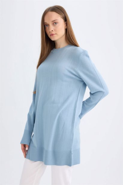 Regular Fıt Bisiklet Yaka Tunik