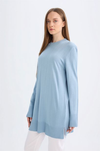 Regular Fıt Bisiklet Yaka Tunik