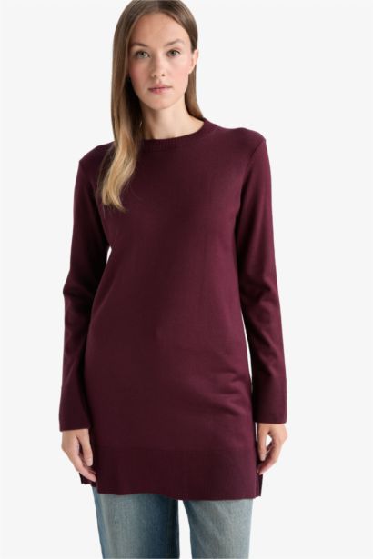 Regular Fit Crew Neck Tunic