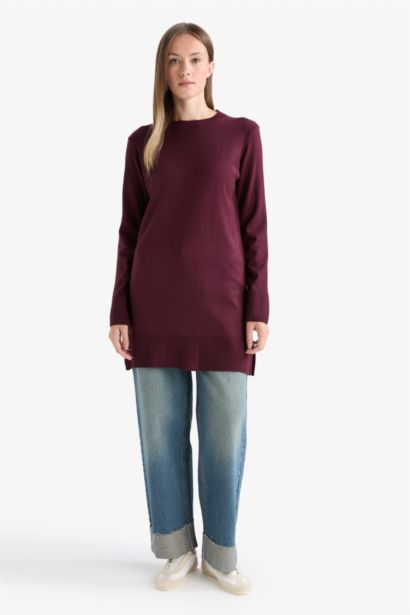 Regular Fit Crew Neck Tunic