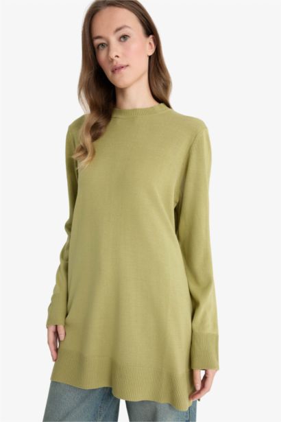 Regular Fit Crew Neck Tunic