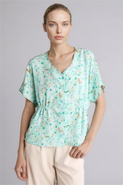 Relaxed Fit Baskılı Gömlek