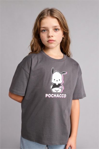 Pochacco Oversize Kısa kollu Tişört Kız Çocuk