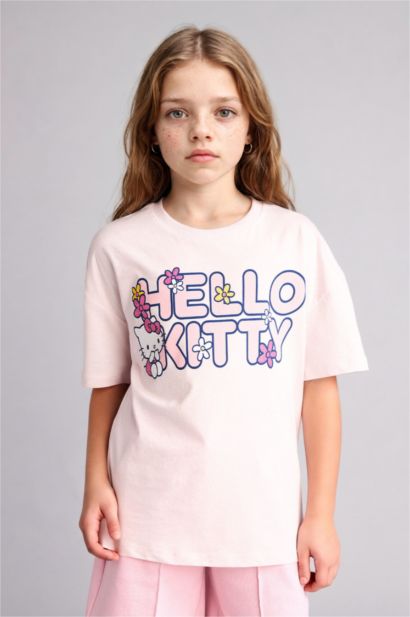 Hello Kitty Relaxed Fit Kısa kollu Tişört Kız Çocuk